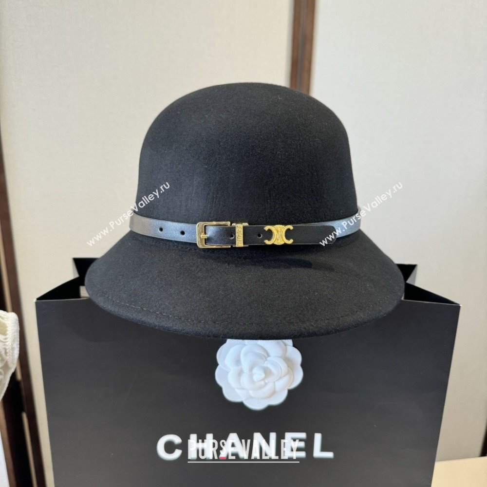 Celine Wool Hat C103014 Black 2025 (A-25103014)