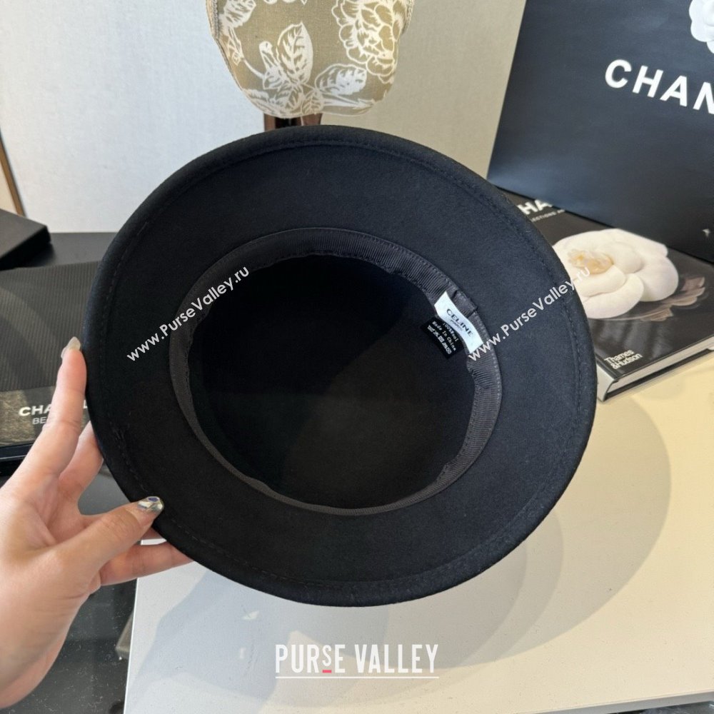 Celine Wool Hat C103014 Black 2025 (A-25103014)