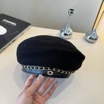 Chanel Beret Hat CH103103 Black 2025 (A-25103103)