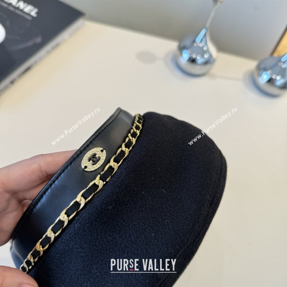 Chanel Beret Hat CH103103 Black 2025 (A-25103103)