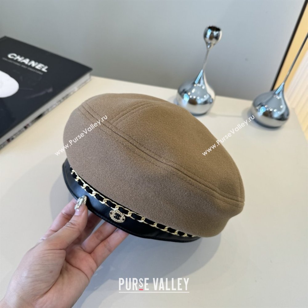 Chanel Beret Hat CH103104 Brown 2025 (A-25103104)