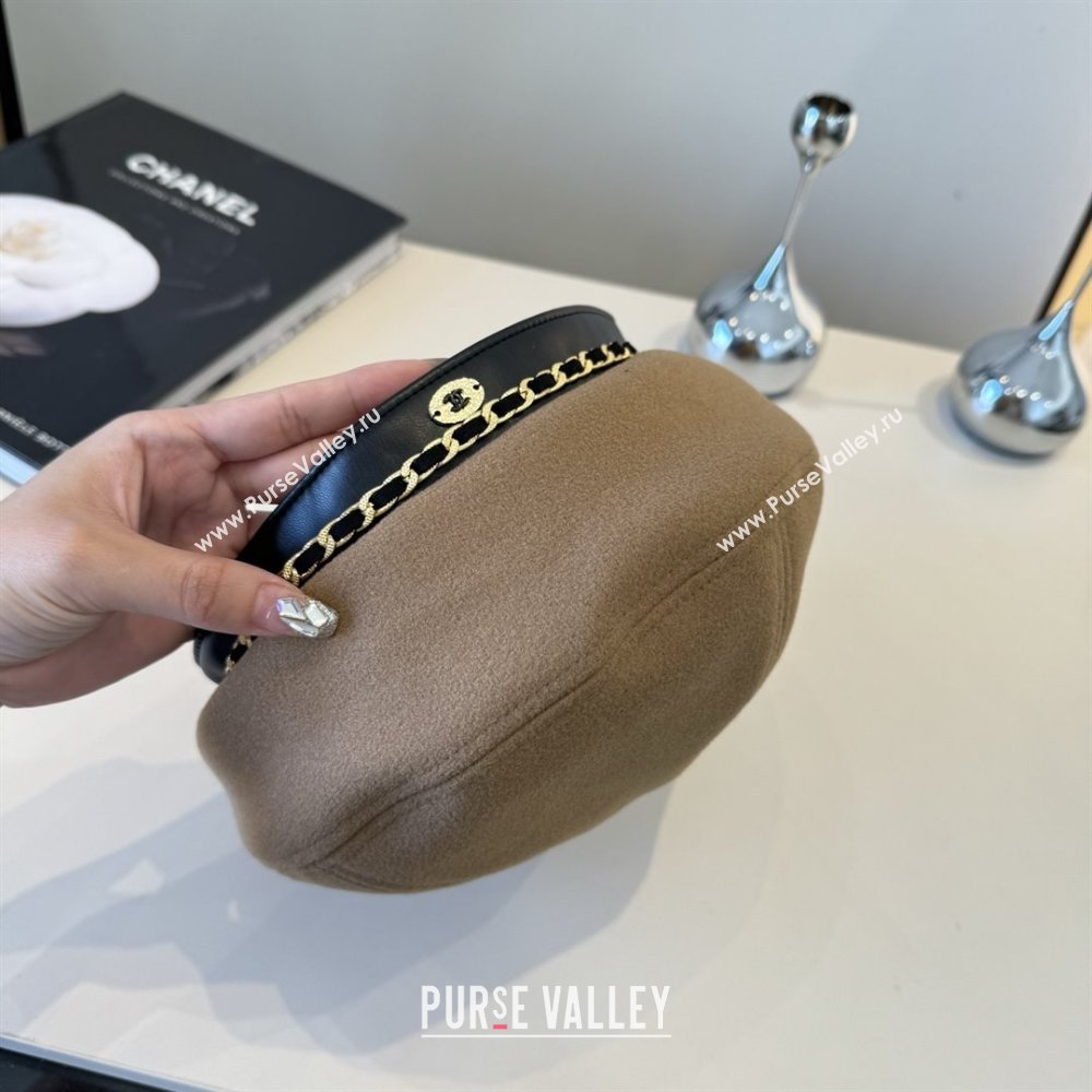 Chanel Beret Hat CH103104 Brown 2025 (A-25103104)