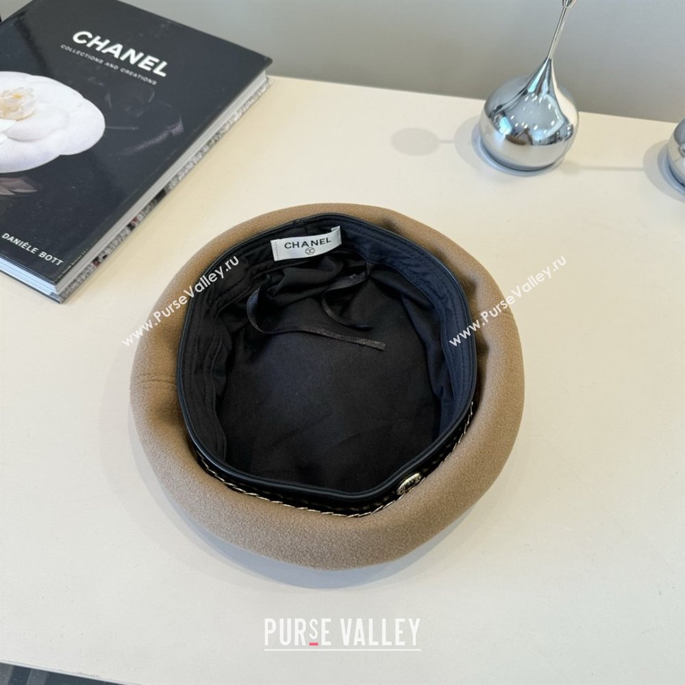 Chanel Beret Hat CH103104 Brown 2025 (A-25103104)