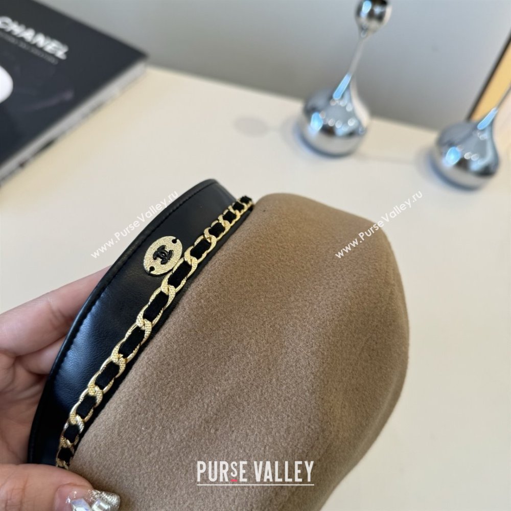 Chanel Beret Hat CH103104 Brown 2025 (A-25103104)