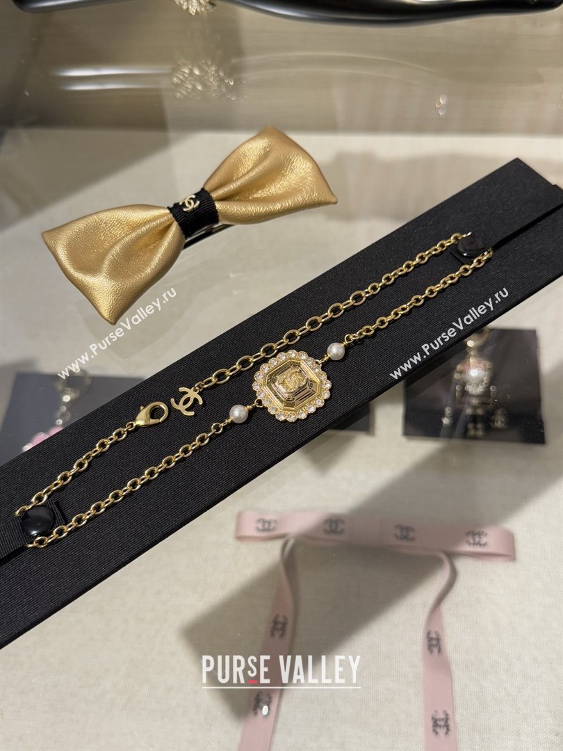 Chanel Choker Necklace with Square Pendant CH103110 Gold 2025 (YF-25103110)