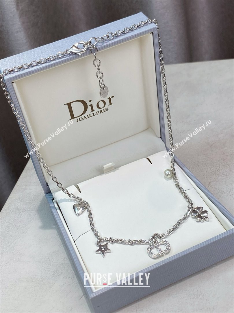 Dior CD Necklace with Star D103127 Silver 2025 (YF-25103127)
