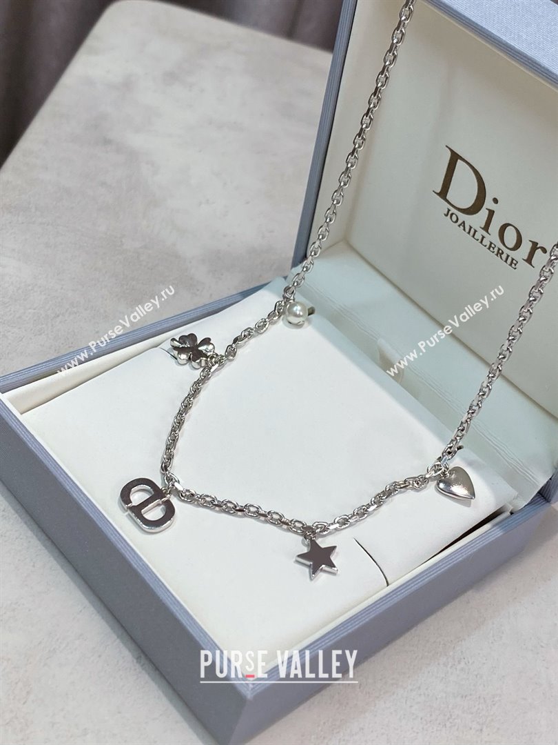 Dior CD Necklace with Star D103127 Silver 2025 (YF-25103127)