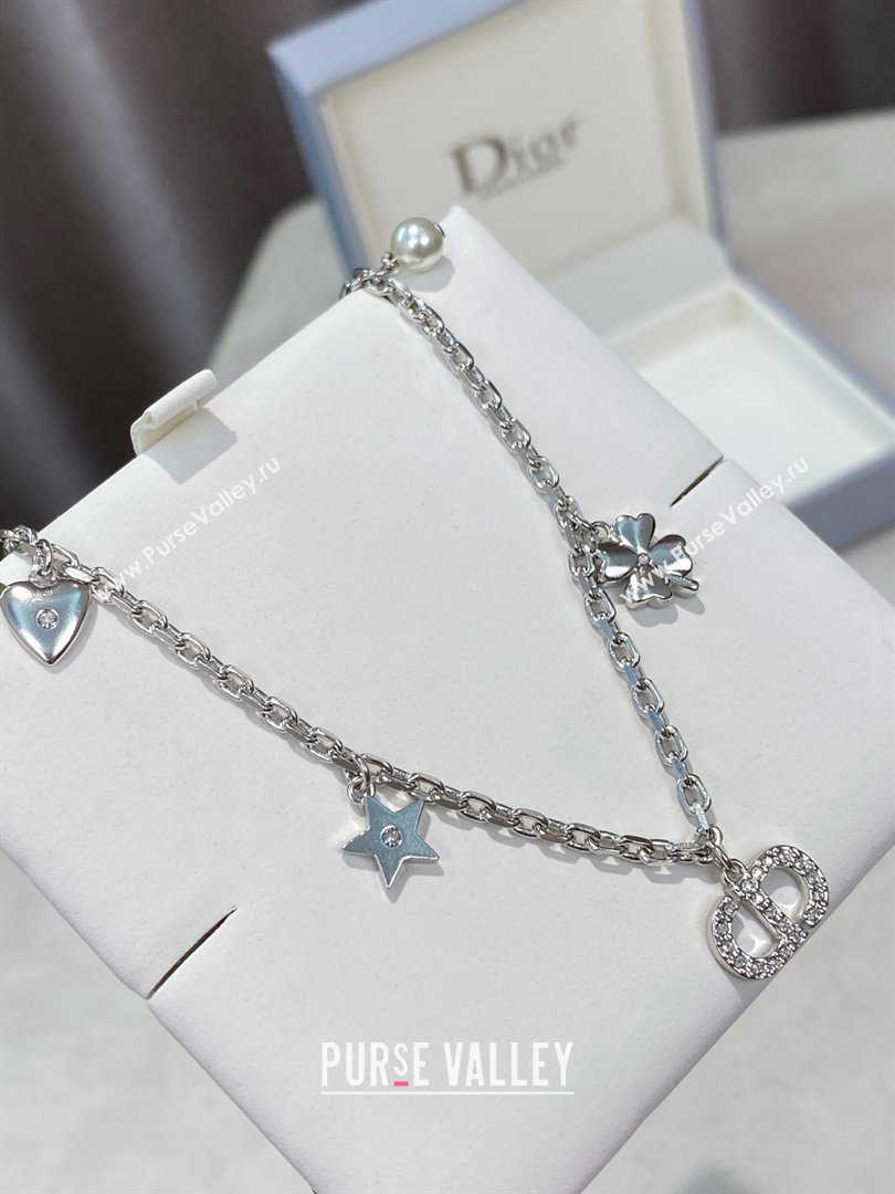 Dior CD Necklace with Star D103127 Silver 2025 (YF-25103127)