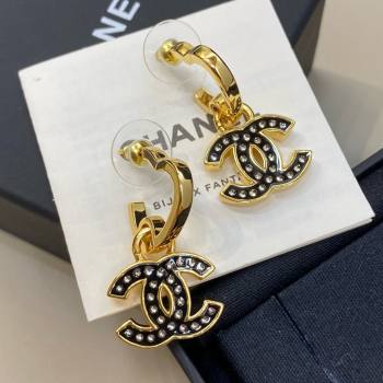 Chanel Moon Earrings CH103106 Black 2025 (YF-25110106)