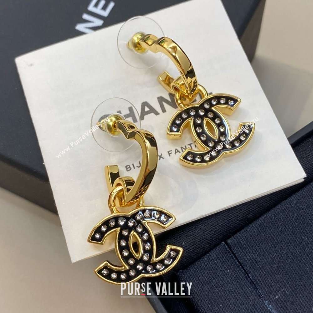 Chanel Moon Earrings CH103106 Black 2025 (YF-25110106)