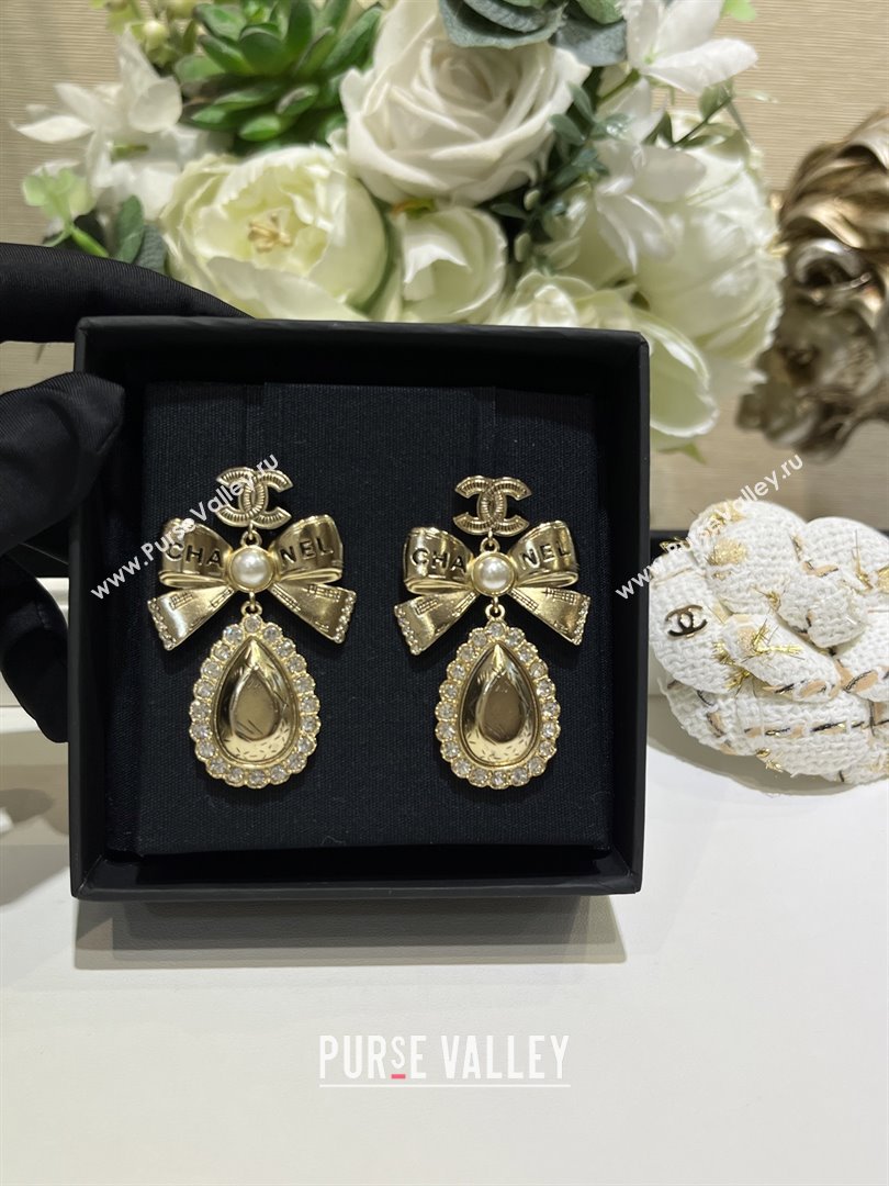 Chanel Bow Earrings M110301 Gold 2025 (YF-25110201)