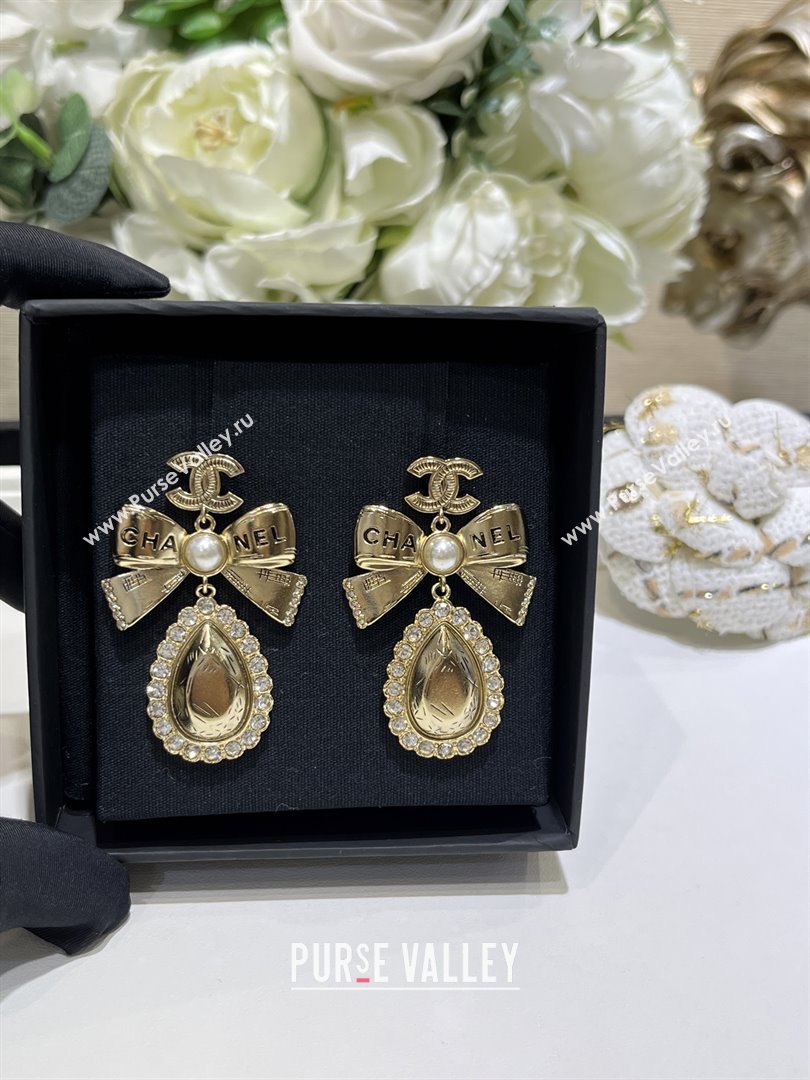 Chanel Bow Earrings M110301 Gold 2025 (YF-25110201)