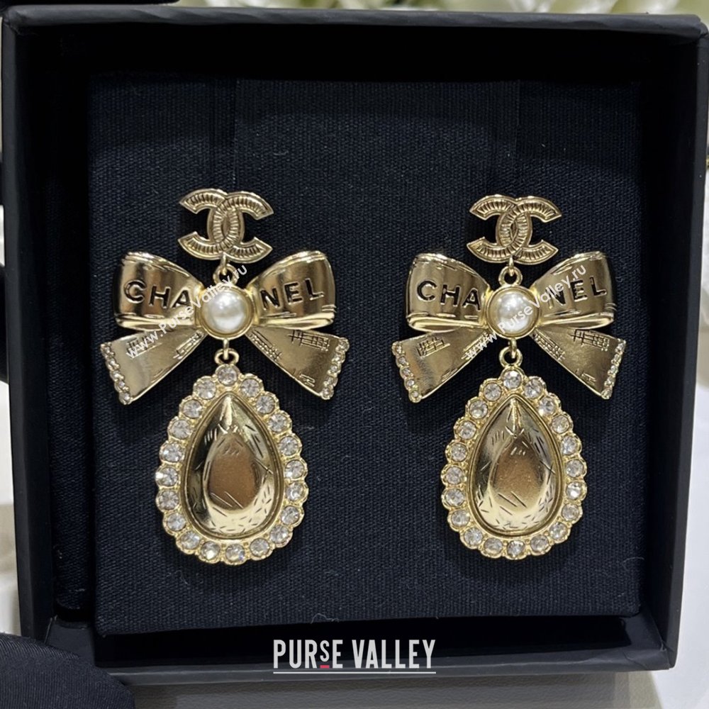 Chanel Bow Earrings M110301 Gold 2025 (YF-25110201)