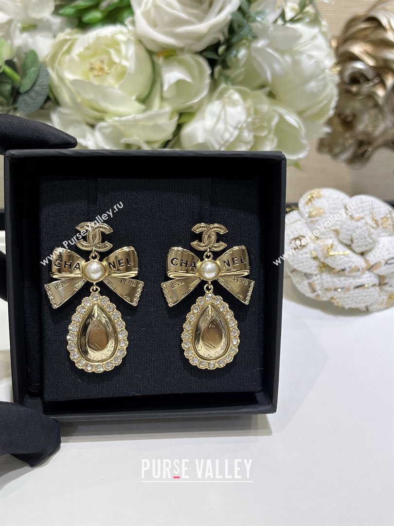 Chanel Bow Earrings M110301 Gold 2025 (YF-25110201)
