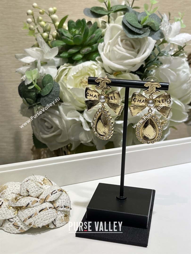 Chanel Bow Earrings M110301 Gold 2025 (YF-25110201)