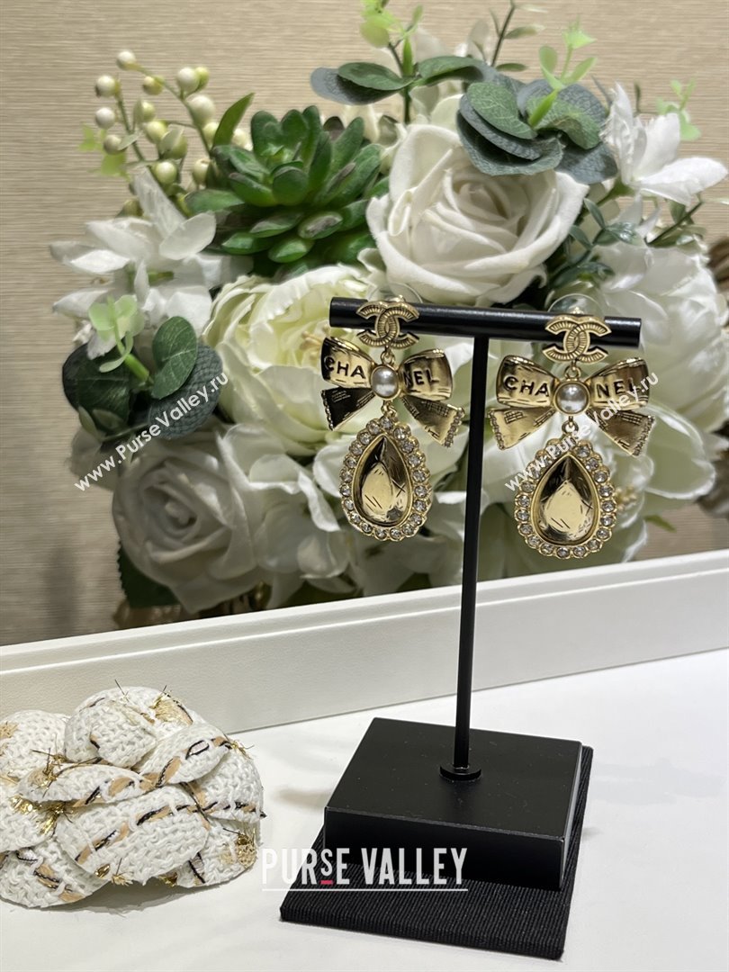 Chanel Bow Earrings M110301 Gold 2025 (YF-25110201)