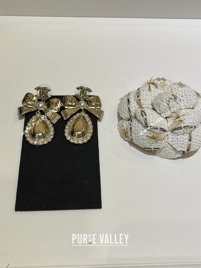 Chanel Bow Earrings M110301 Gold 2025 (YF-25110201)