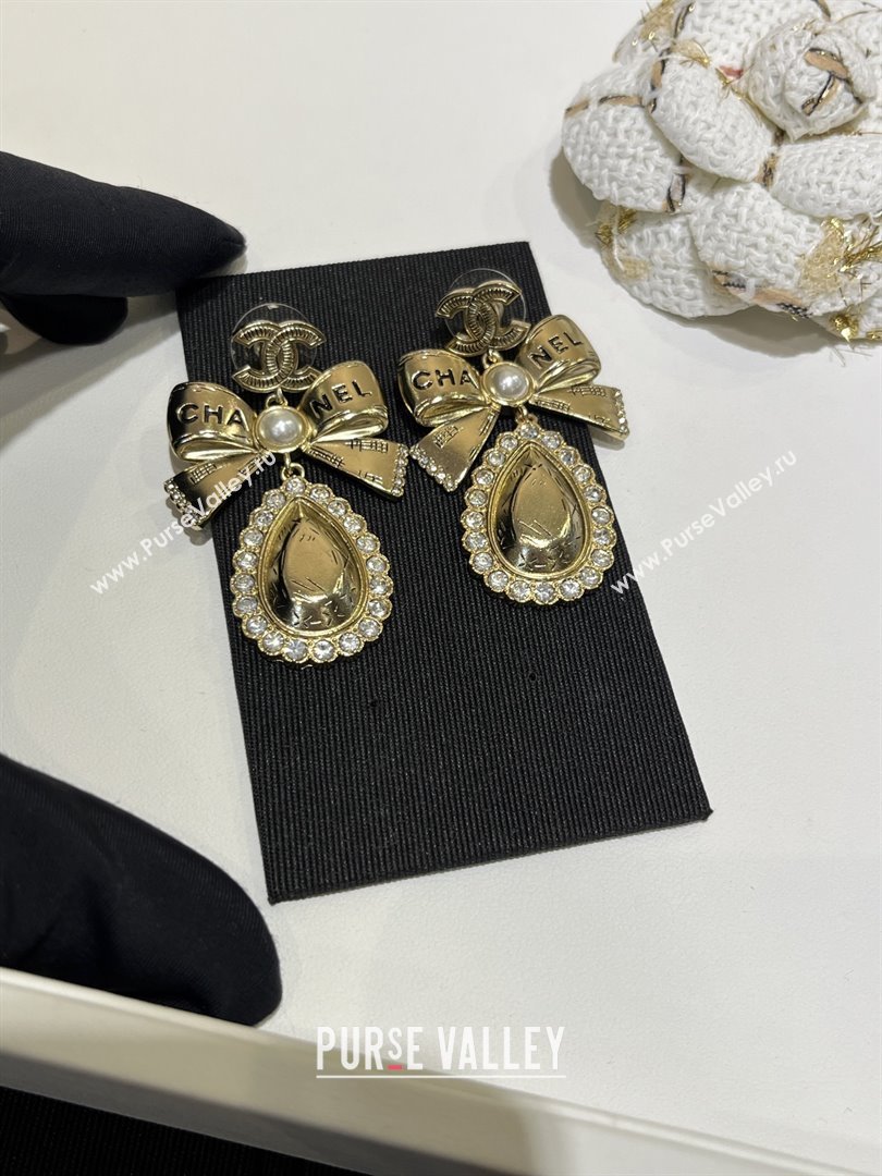 Chanel Bow Earrings M110301 Gold 2025 (YF-25110201)