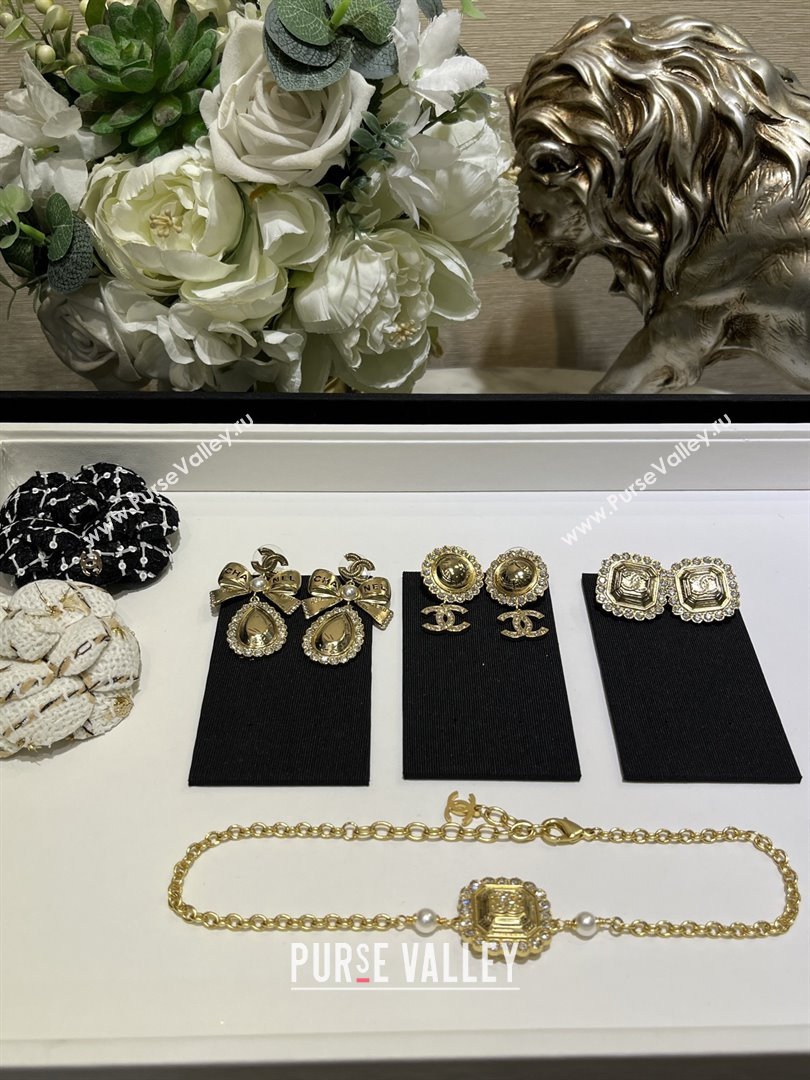 Chanel Bow Earrings M110301 Gold 2025 (YF-25110201)