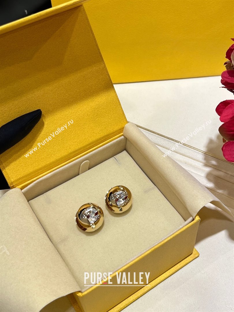Fendi Sphera Earrings F10309 Gold 2025 (YF-25110309)
