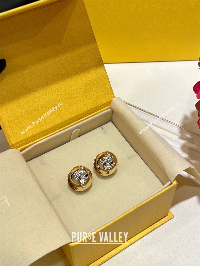 Fendi Sphera Earrings F10309 Gold 2025 (YF-25110309)