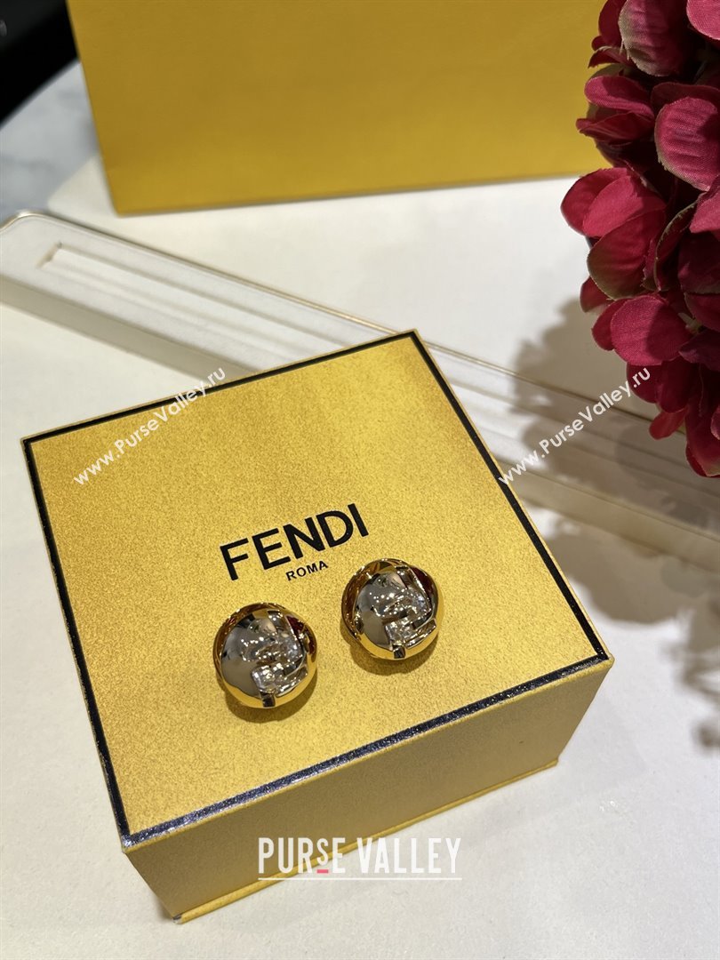 Fendi Sphera Earrings F10309 Gold 2025 (YF-25110309)