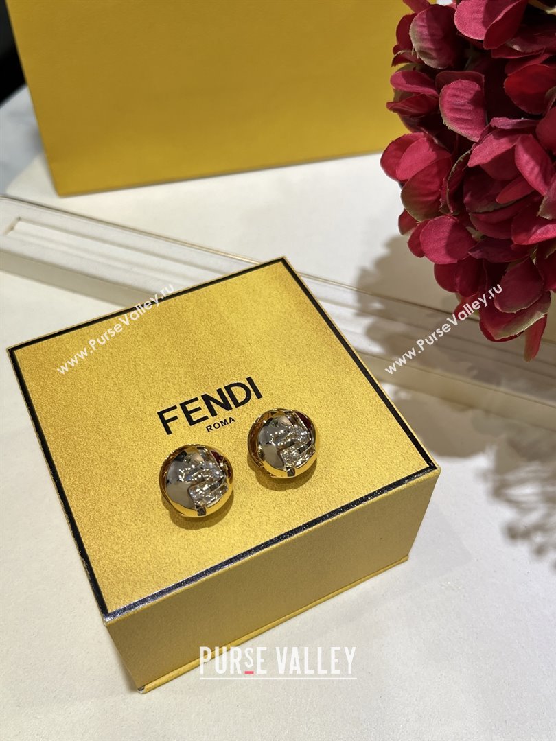 Fendi Sphera Earrings F10309 Gold 2025 (YF-25110309)