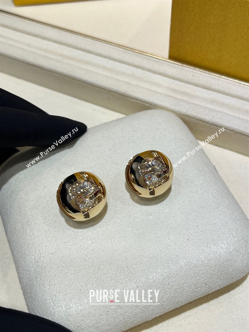 Fendi Sphera Earrings F10309 Gold 2025 (YF-25110309)