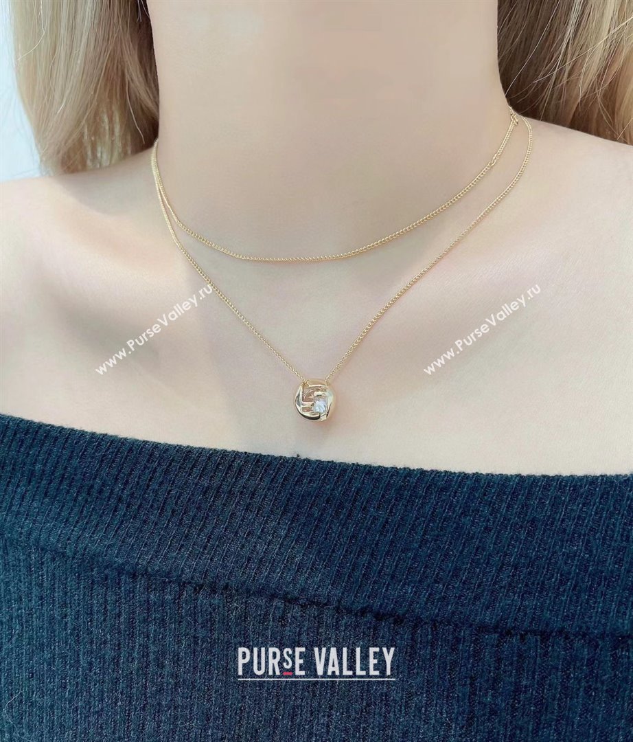 Fendi Sphera Necklace F110310 Gold 2025 (YF-25110310)