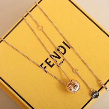 Fendi Sphera Necklace F110310 Gold 2025 (YF-25110310)