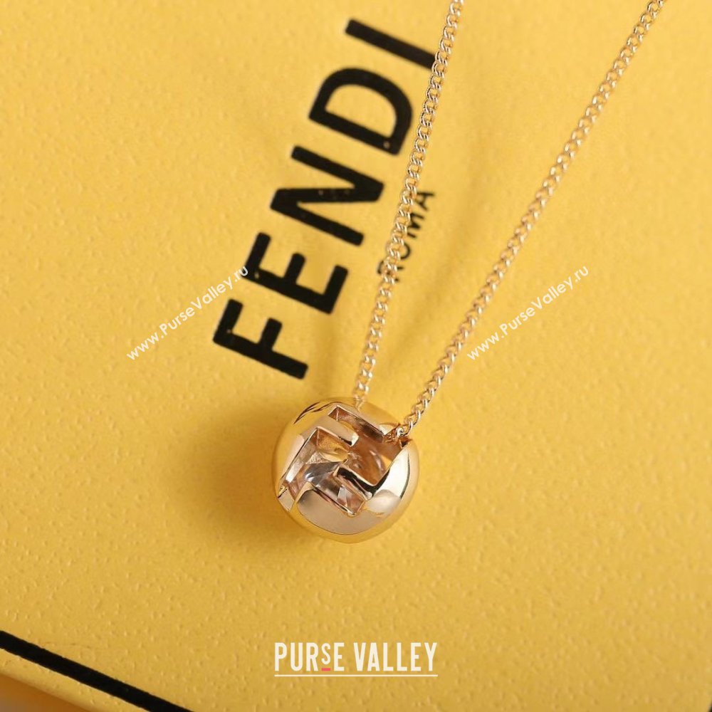 Fendi Sphera Necklace F110310 Gold 2025 (YF-25110310)