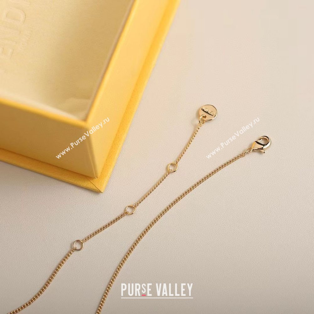 Fendi Sphera Necklace F110310 Gold 2025 (YF-25110310)