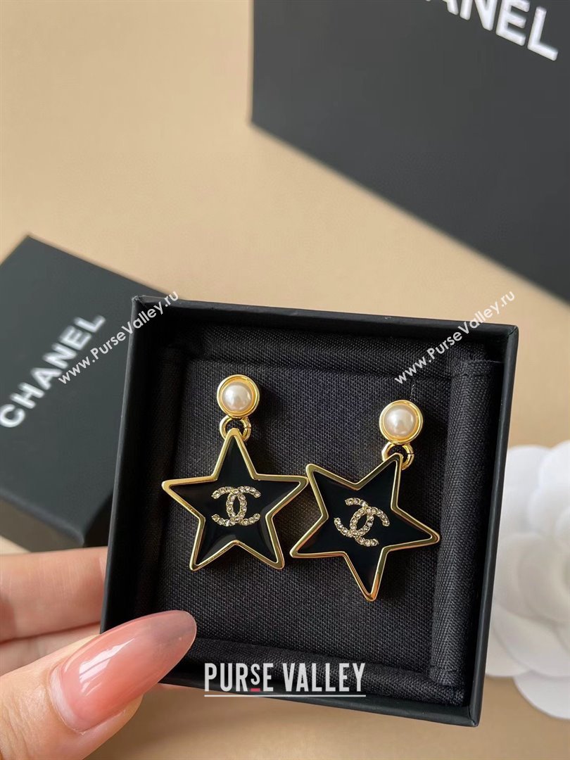 Chanel Star Earrings CH103113 Black 2025 (YF-25103113)