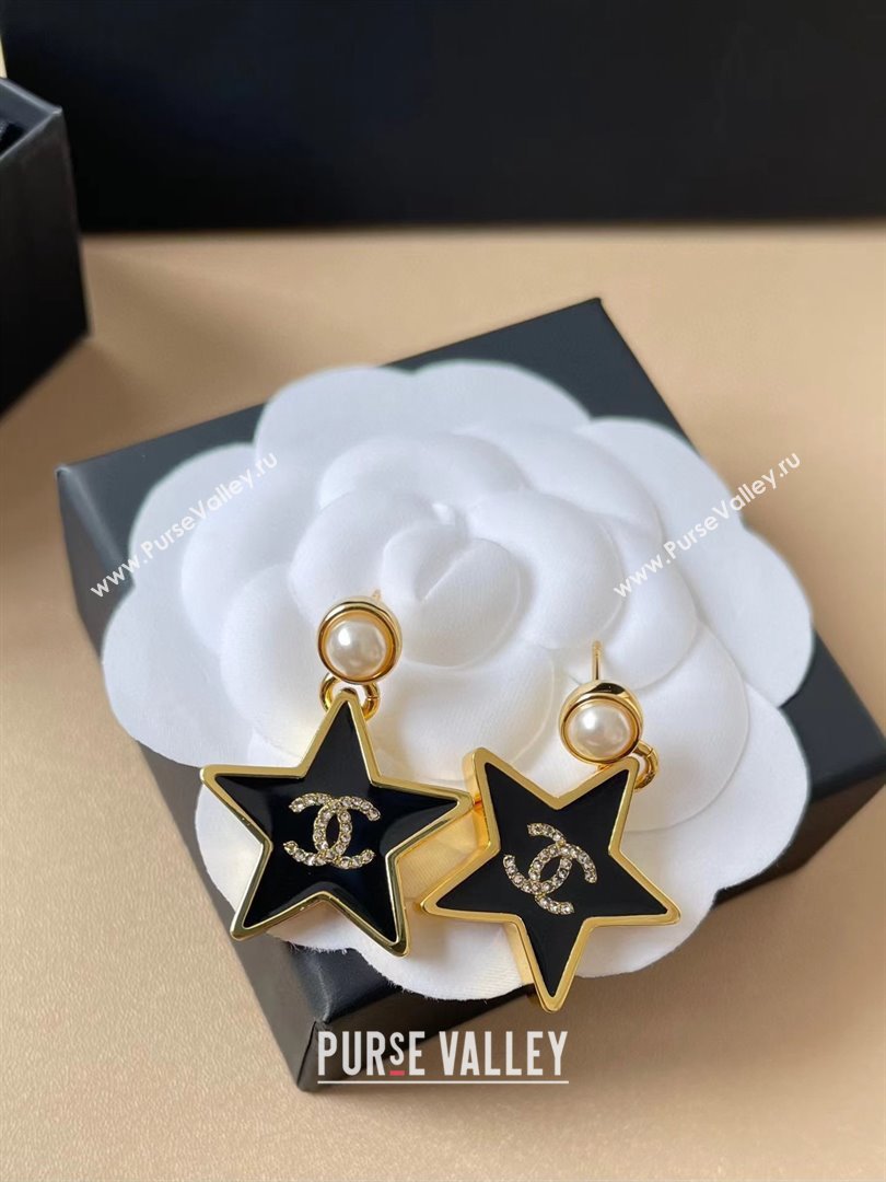 Chanel Star Earrings CH103113 Black 2025 (YF-25103113)
