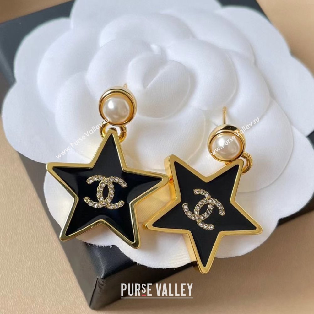 Chanel Star Earrings CH103113 Black 2025 (YF-25103113)