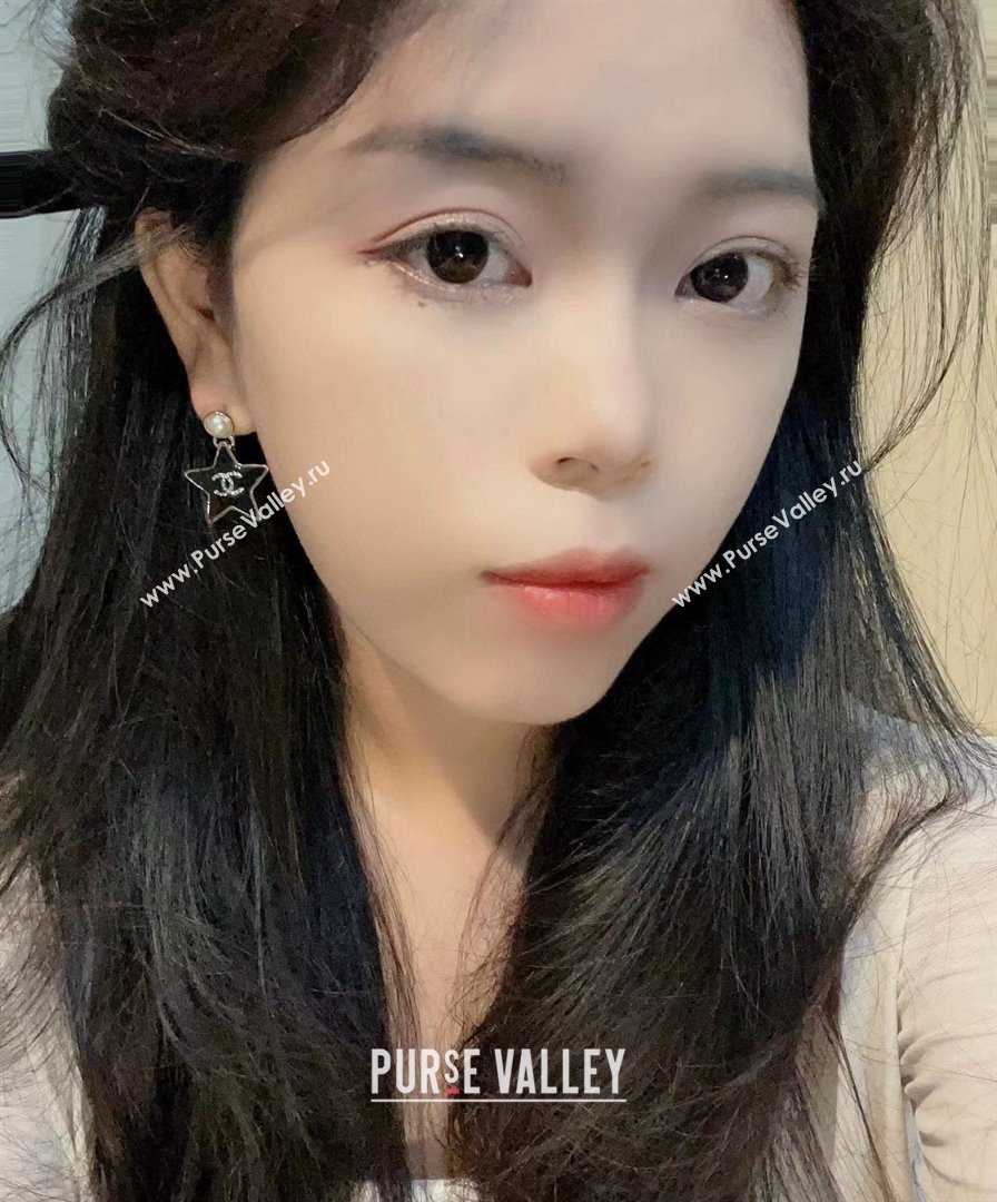 Chanel Star Earrings CH103113 Black 2025 (YF-25103113)