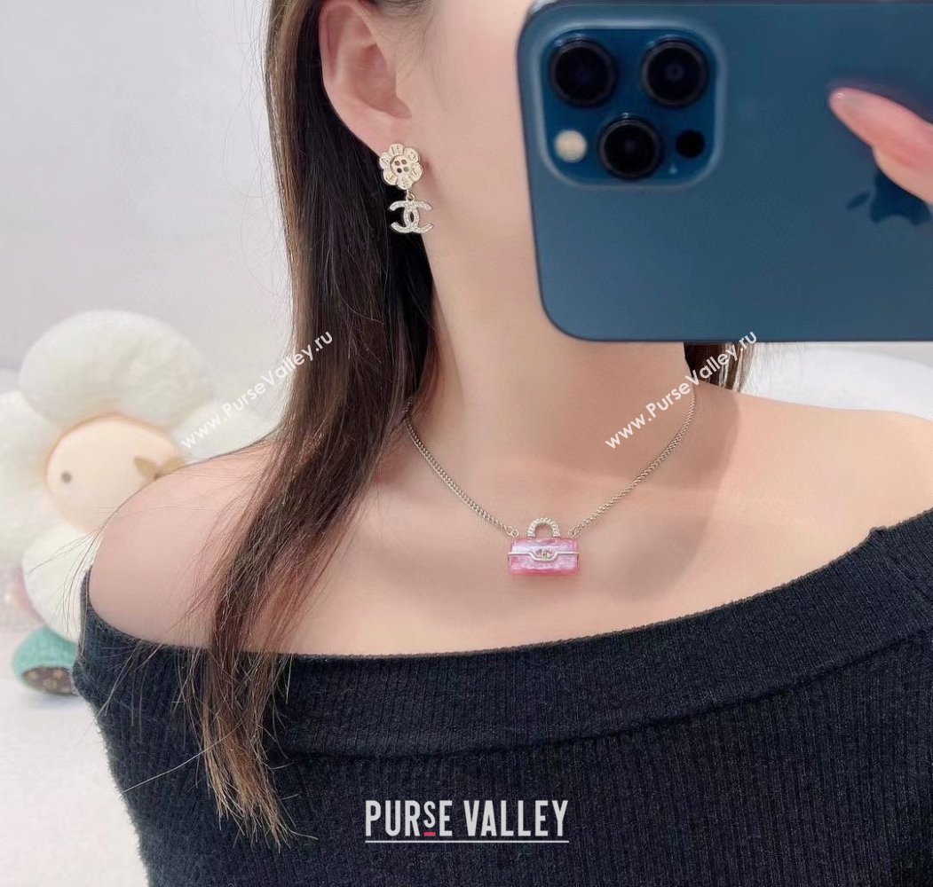 Chanel Bloom Button Pendant Earrings CH103114 Gold 2025 (YF-25103114)