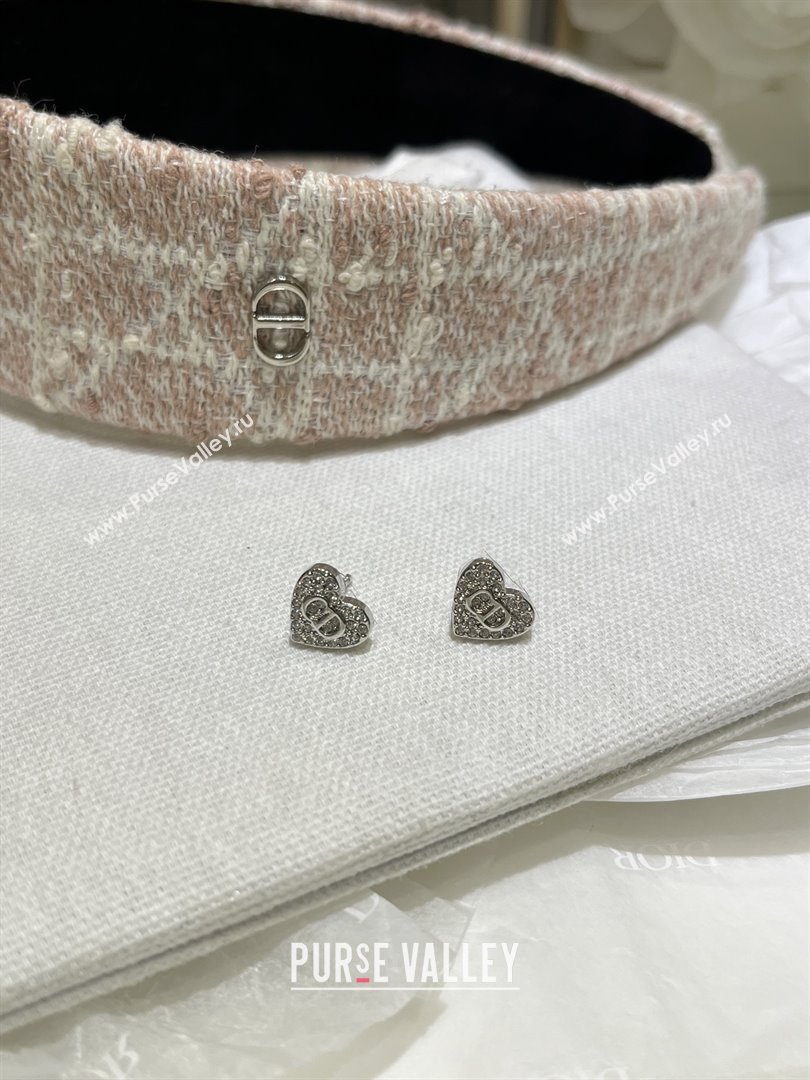 Dior Heart CD Earrings D110327 Silver 2025 (YF-25110327)
