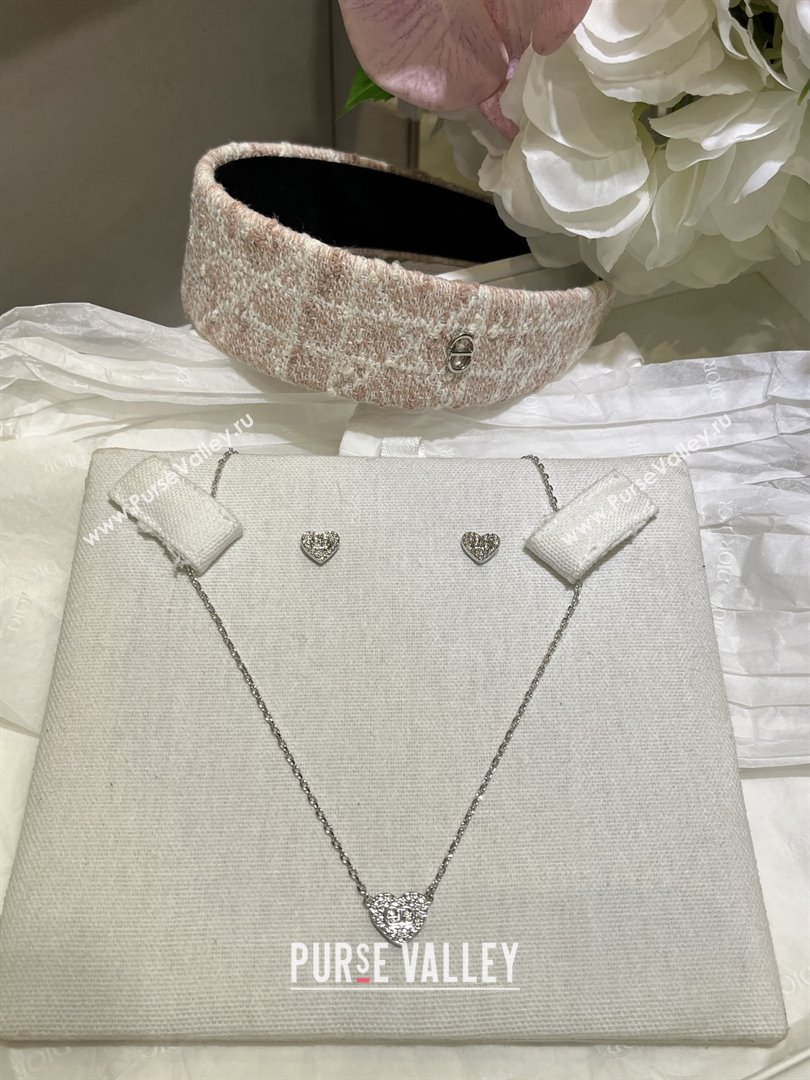 Dior Heart CD Earrings D110327 Silver 2025 (YF-25110327)