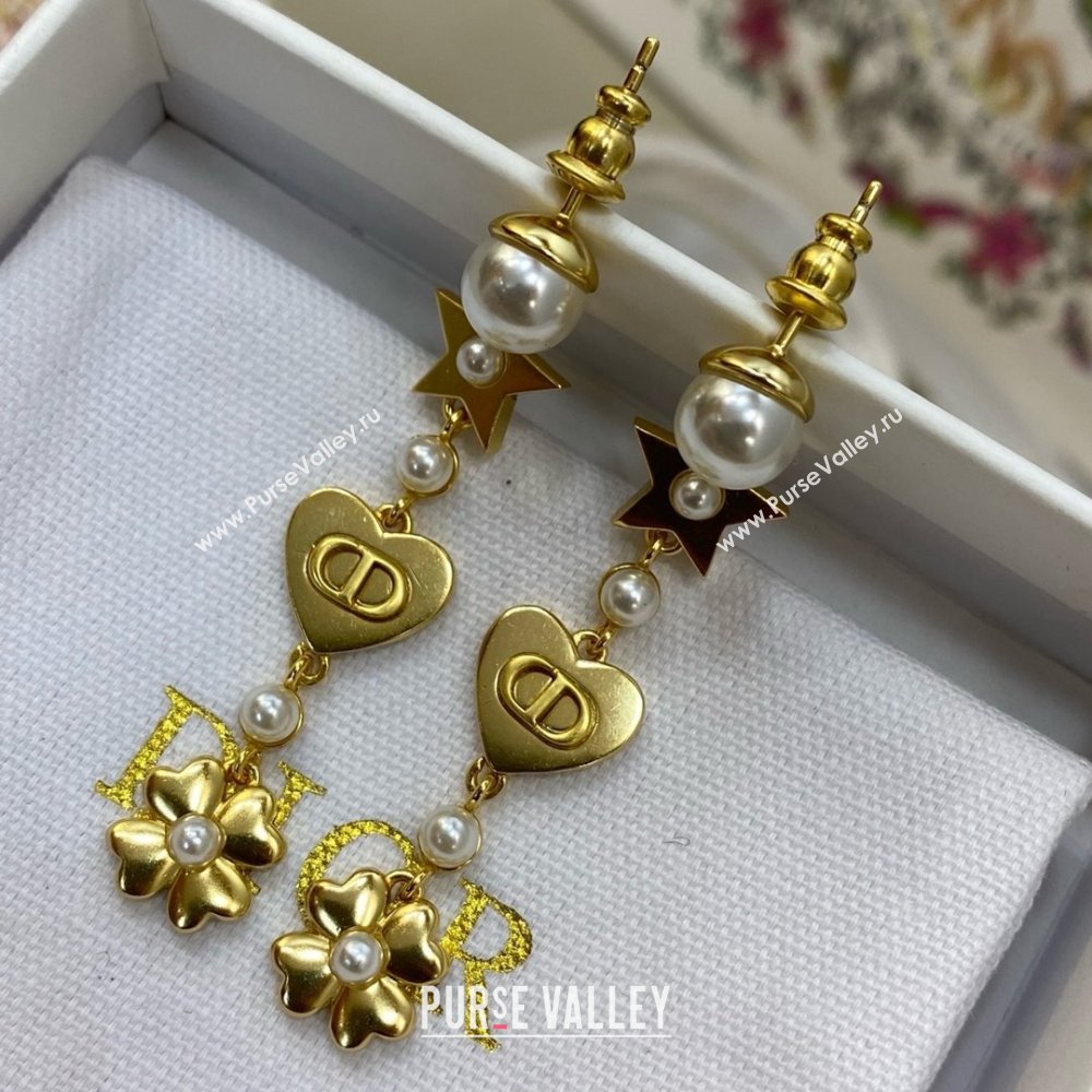 Dior CD Earrings D110328 Gold 2025 (YF-25110328)