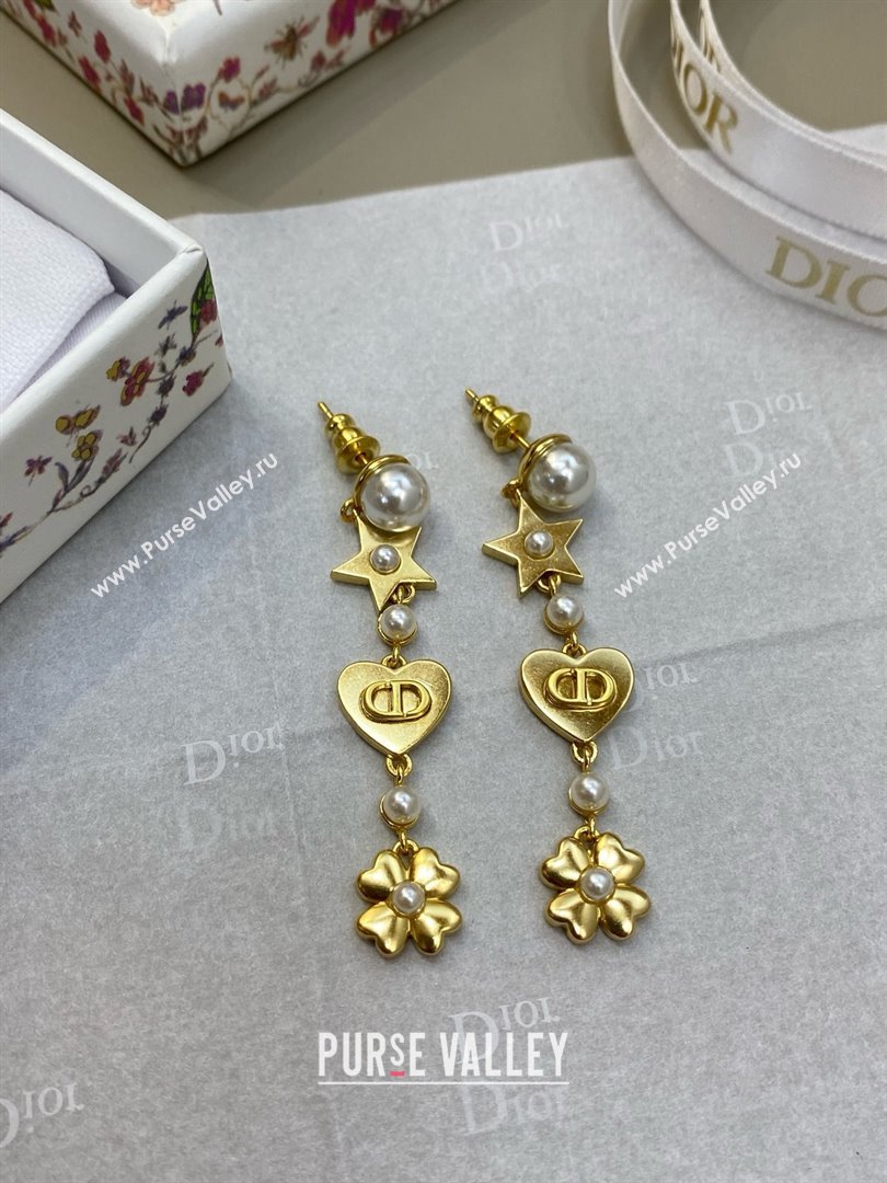 Dior CD Earrings D110328 Gold 2025 (YF-25110328)