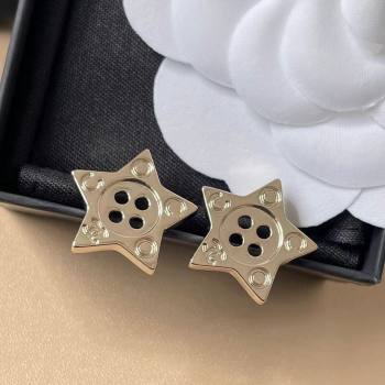 Chanel Star Button Earrings CH103116 Gold 2025 (YF-25103116)
