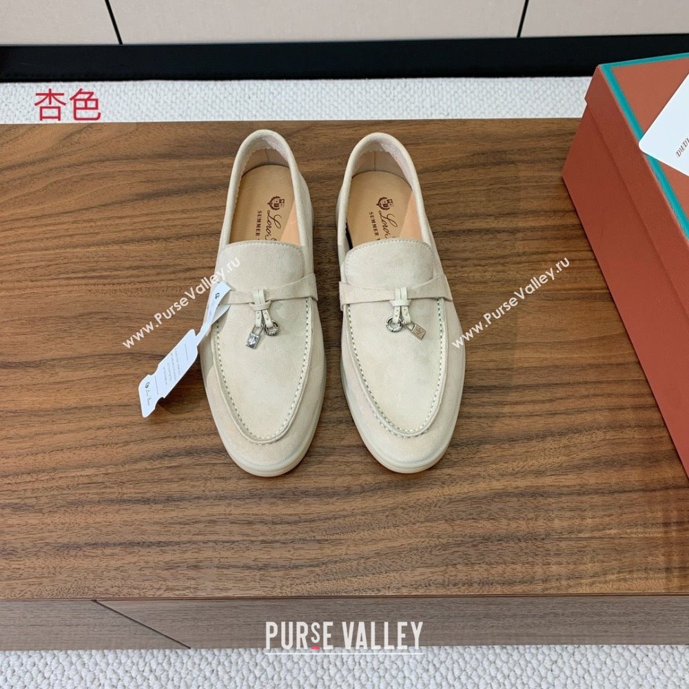 Loro Piana Summer Charms Walk Loafer in Suede LP110421 Apricot 2025 (HH-25110421)