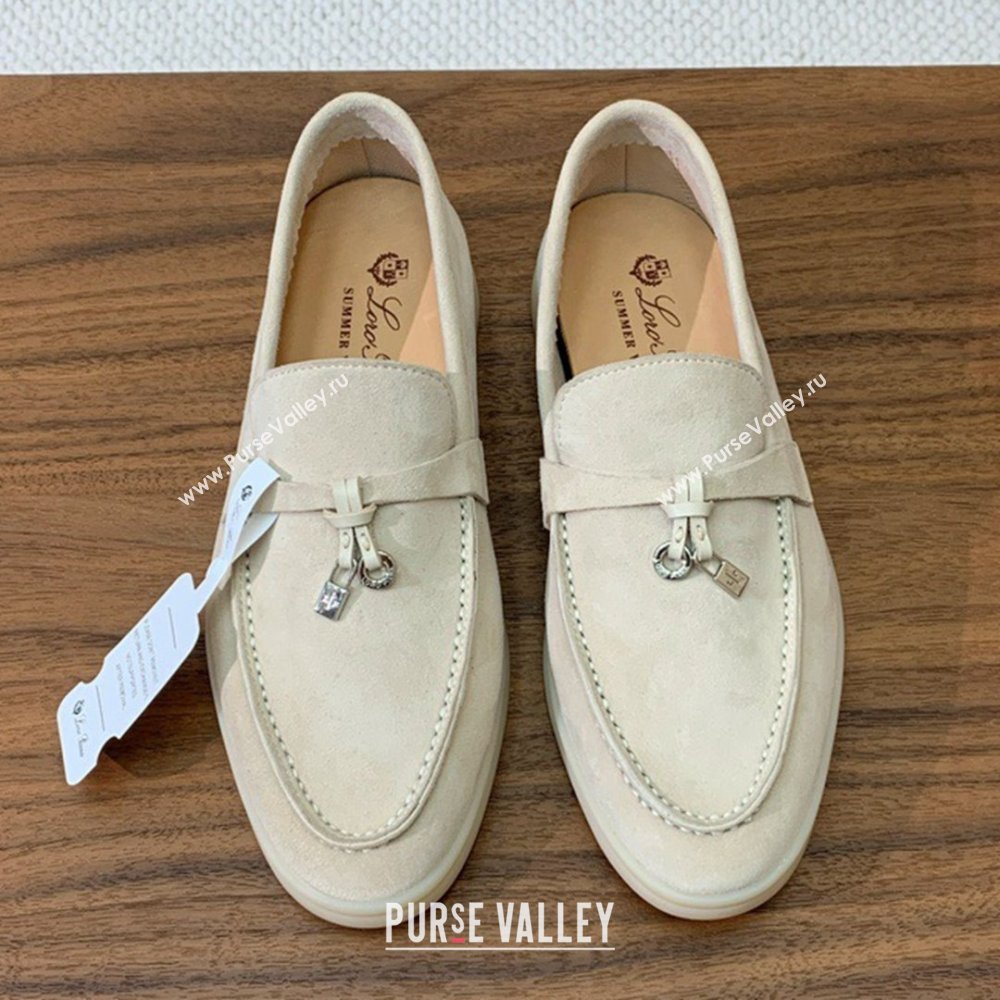 Loro Piana Summer Charms Walk Loafer in Suede LP110421 Apricot 2025 (HH-25110421)