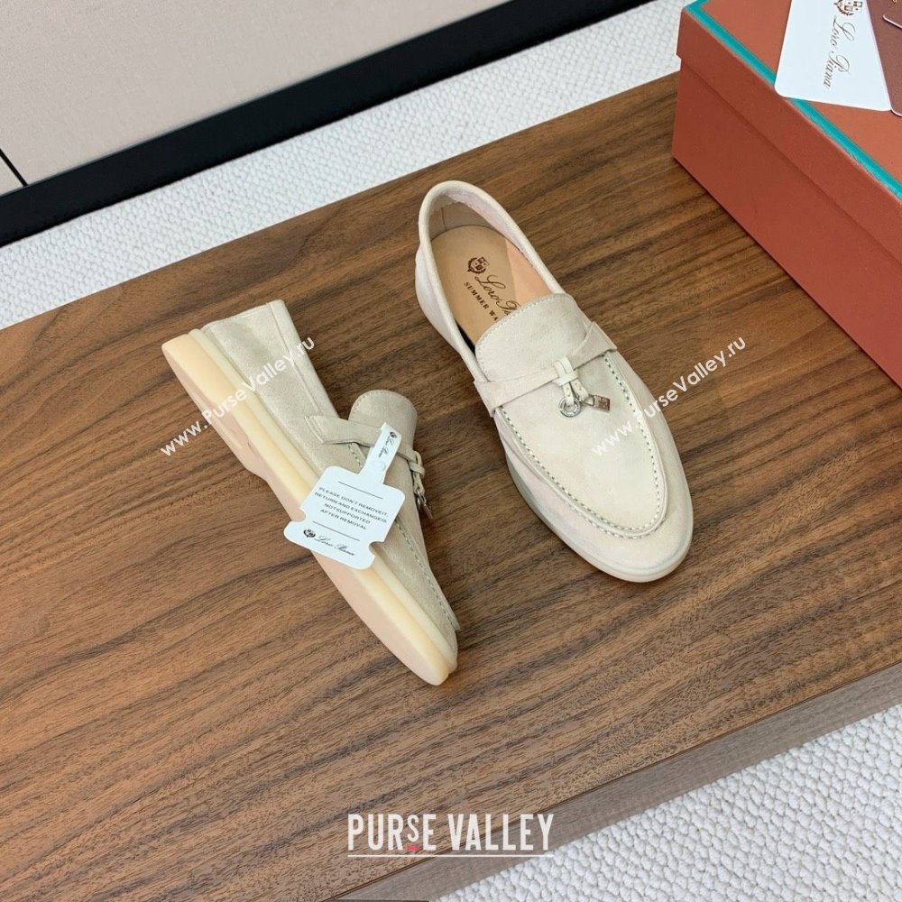 Loro Piana Summer Charms Walk Loafer in Suede LP110421 Apricot 2025 (HH-25110421)