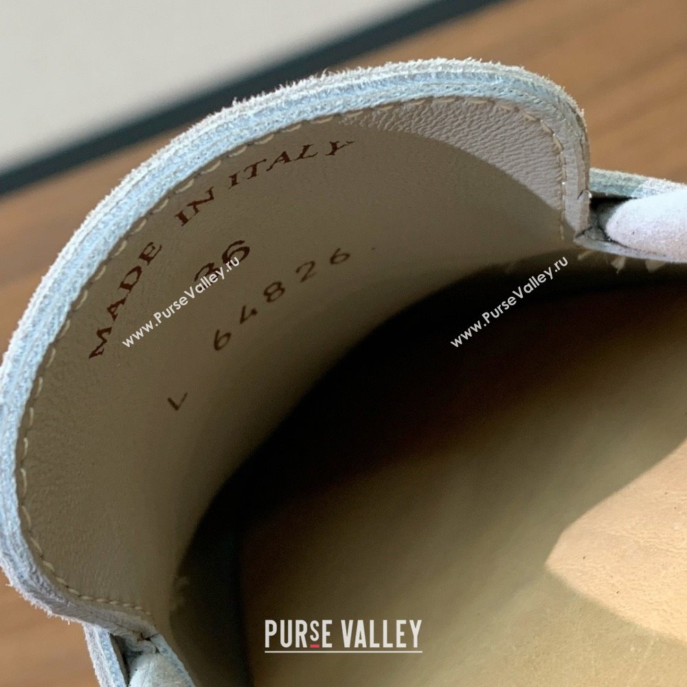 Loro Piana Summer Charms Walk Loafer in Suede LP110419 Pearl Grey 2025 (HH-25110419)