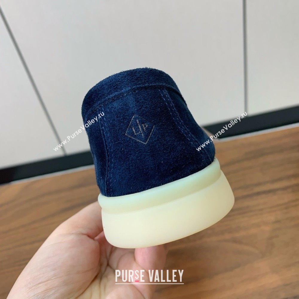 Loro Piana Summer Charms Walk Loafer in Suede LP110418 Deep Blue 2025 (HH-25110418)