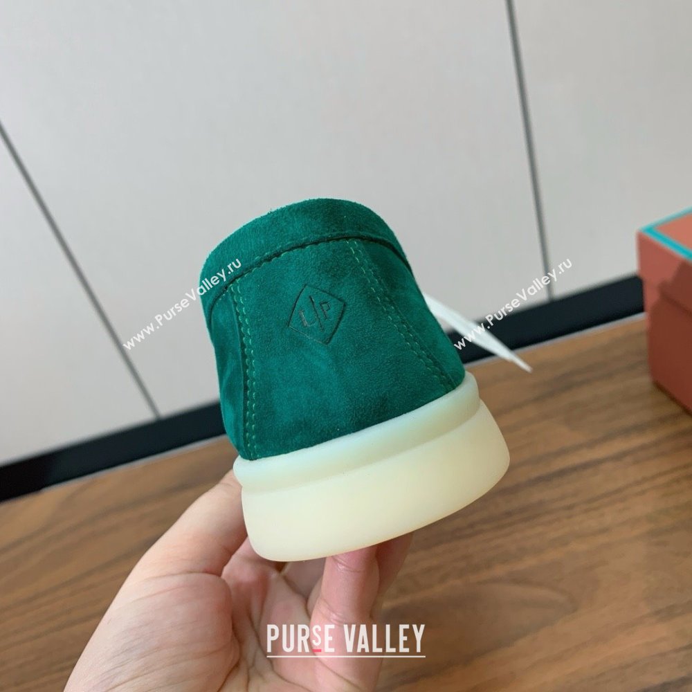 Loro Piana Summer Charms Walk Loafer in Suede LP110424 Green 2025 (HH-25110424)