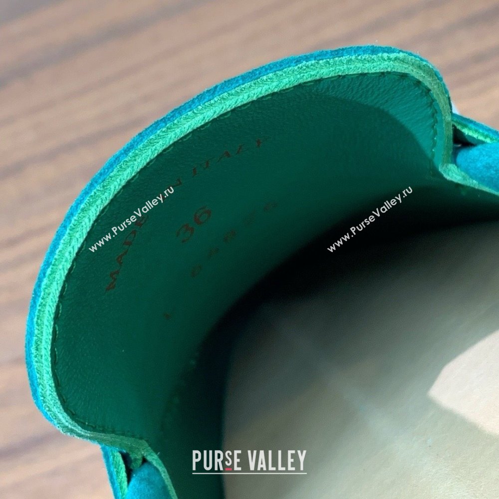 Loro Piana Summer Charms Walk Loafer in Suede LP110424 Green 2025 (HH-25110424)