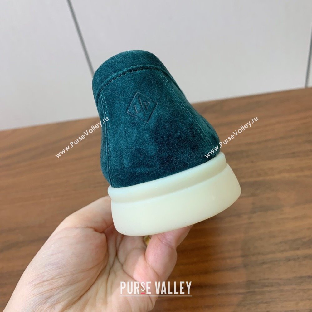 Loro Piana Summer Charms Walk Loafer in Suede LP110407 Green 2025 (HH-25110407)